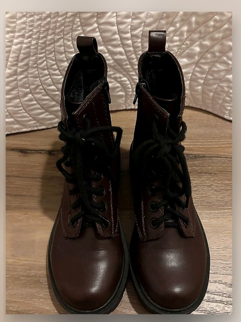 Dark Brown Combat Boots